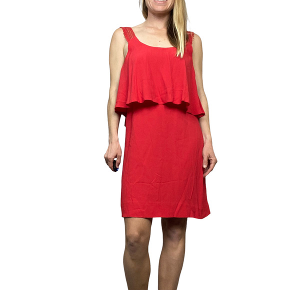 Maeve Dress Tisana Layered Red Size 2 - Picture 2 of 8